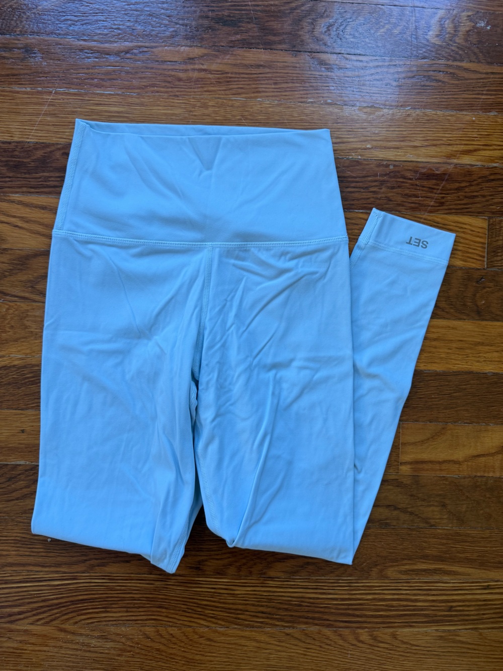 SET Active High-Waist Leggings in Pale Blue